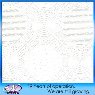 호텔 벽 / 천장 개선 음향 PVC 지프스 천장 타일 7mm-15mm 두께