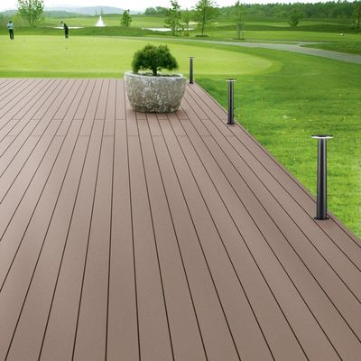 150*25mm Ash Wood Plastic Composite WPC Decking Superior for Garden/Exterior Flooring 목재 플라스틱 합성 WPC 데킹 우월성 정원 / 외부 바닥