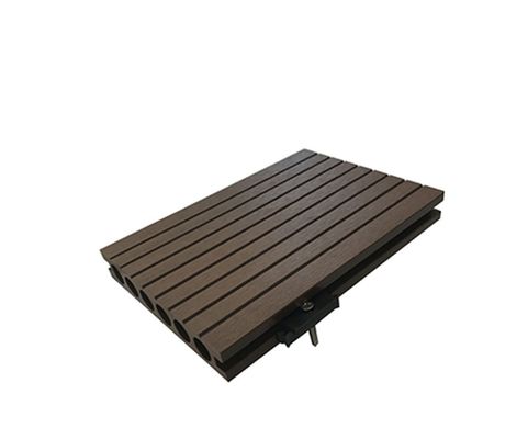 외관 바닥 장식 75mm * 25mm 목재 플라스틱 복합 WPC 데킹 NY75 * 25