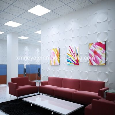 기업 이미지 벽 배경에 맞춘 500mmx500mm 방화성 3D PVC 패널