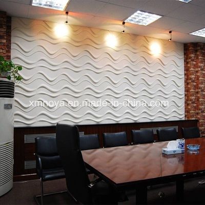 기업 이미지 벽 배경에 맞춘 500mmx500mm 방화성 3D PVC 패널