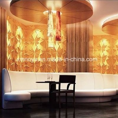 기업 이미지 벽 배경에 맞춘 500mmx500mm 방화성 3D PVC 패널