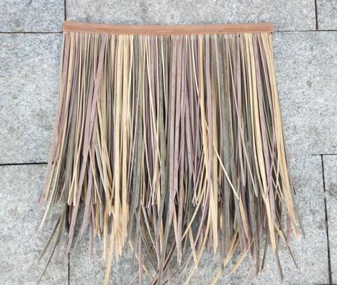 내구성있는 정원 풍경 디자인 장식 PVC 짚 지붕 타일 사용자 정의