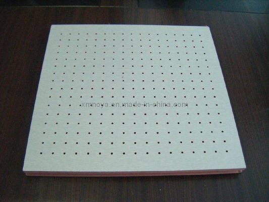 플라니어 표면 뚫린 목재 음향 보드 천장용 음 흡수 패널