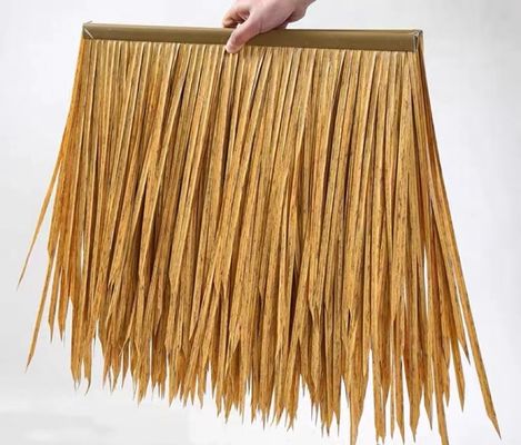 호텔 지붕 장식용 전통적인 스타일 합성 HDPE 짚 지붕