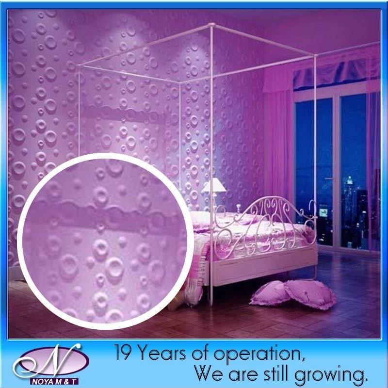 500mmx500mm 침실 벽 장식용 3D PVC 패널 맞춤형 솔루션