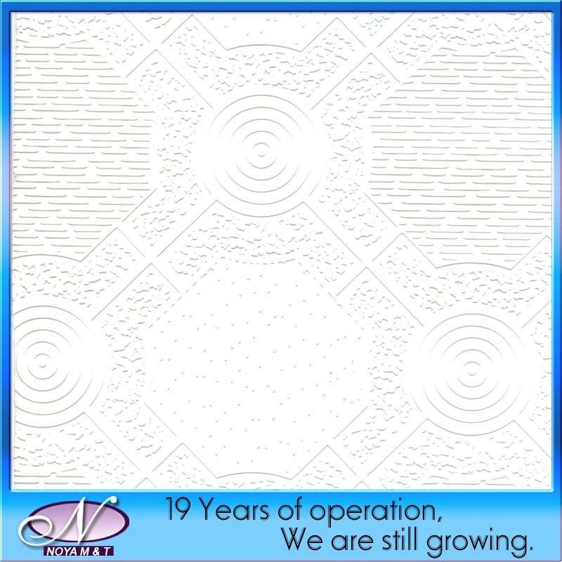 호텔 벽 / 천장 개선 음향 PVC 지프스 천장 타일 7mm-15mm 두께